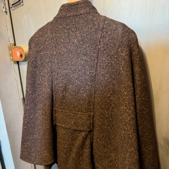 Retro Tweed Double Breasted Cape - Picture 14 of 16